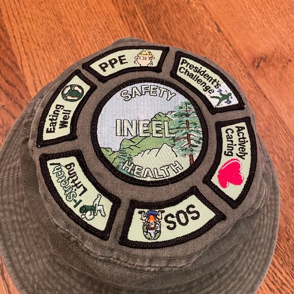 INEEL Idaho Nuclear Engineering and Environmental Laboratory Olive Bucket Hat - Picture 5 of 7